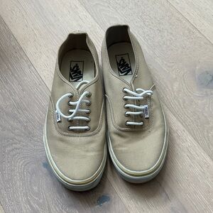 Vans Men's Beige Canvas Sneakers
